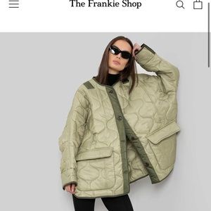 TEDDY QUILTED JACKET - MOSS GREEN